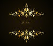 Vintage floral background. Vector