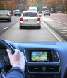 Highway driving fast with gps