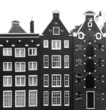 Decorated canal houses in Amsterdam (Holland)