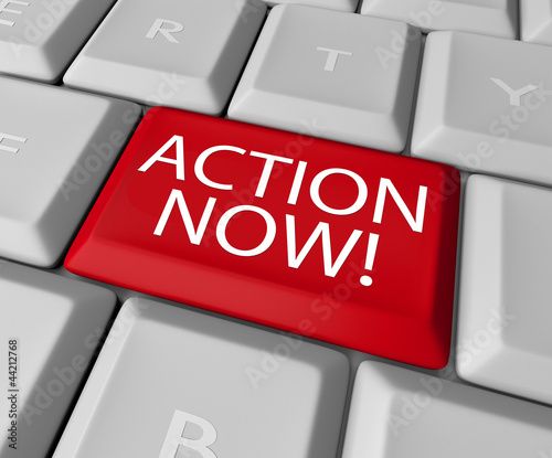 Photo: Action Now Computer Key Demanding Urgent Act Action Now Computer Key Demanding Urgent Act
