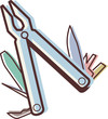 Illustration of a leatherman