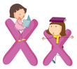 Kids in the letters series