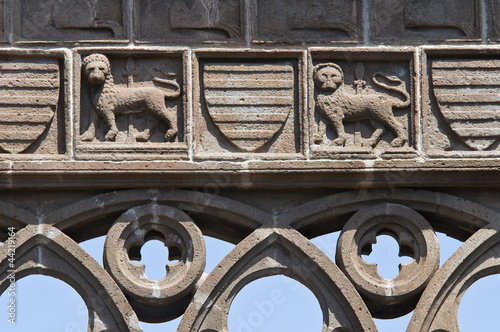 Photo: Papal Palace. Viterbo. Lazio. Italy. Papal Palace. Viterbo. Lazio. Italy.