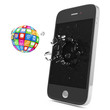 APP Sphere Breaking Through From Smartphone Display