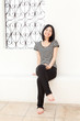 Beautifu young woman relaxing in the room