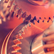 gear wheels close-up