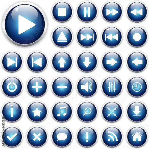 Vector: Set of web icons, buttons Set of web icons, buttons