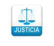 Boton cuadrado blanco JUSTICIA