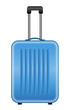Vector illustration of blue suitcase