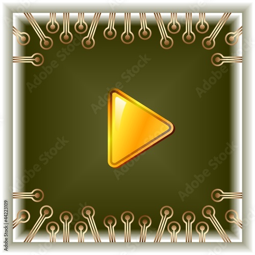 Illustration: video play button video play button