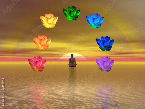Illustration: Meditation and chakras Meditation and chakras