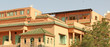 Beautiful streets of Marrakesh with its famous red houses and pa