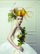 Photo: Lady with avant-garde hair Lady with avant-garde hair