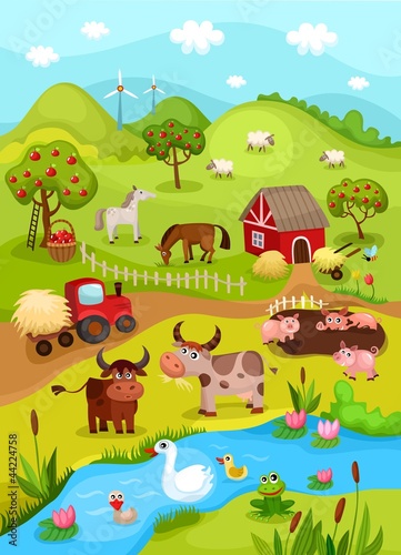 Vector: farm card farm card
