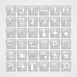 Travel aluminum icons