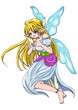 Cartoon illustration of a pixie