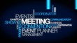 Events meeting convention event planner word tag cloud video