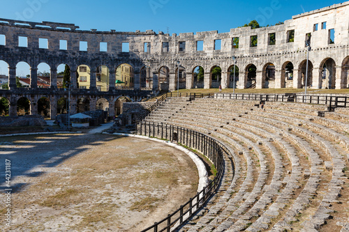 Photo: Ancient Roman Amphitheater in Pula, Istria, Croatia Ancient Roman Amphitheater in Pula, Istria, Croatia