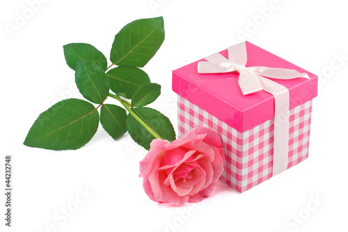 Photo: Gift and a rose Gift and a rose