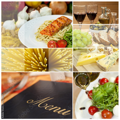 Photo: Montage of Restaurant Menu, Food and Drink Montage of Restaurant Menu, Food and Drink