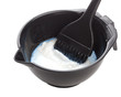 Bowl with peroxide and brush