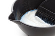 Bowl with peroxide and brush