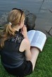 Foto: Student Studying Holy Bible Student Studying Holy Bible