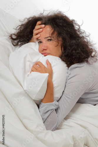 Photo: femme souffrant d'insomnies femme souffrant d'insomnies