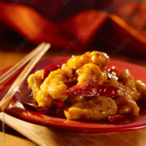 Photo: Chinese food -General Tso's chicken. Chinese food -General Tso's chicken.