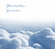 snow - textured background with empty space for text