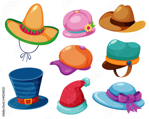 Vector: Hat vector set Hat vector set