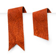 Photo: Leather bookmark ribbons Leather bookmark ribbons