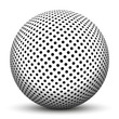 Kugel, 3D, Punkte, gepunktet, Muster, dotted, Struktur, Textur