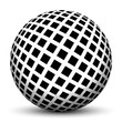 Kugel, 3D - optische Täuschung, Linien, Mathematik, Illusion