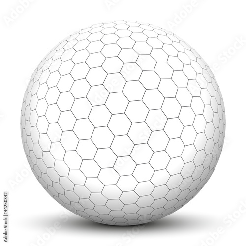 Vector: Kugel, 3D, Wabe, sechseckig, Wabenform, Bienenwabe, Geometrie Kugel, 3D, Wabe, sechseckig, Wabenform, Bienenwabe, Geometrie