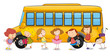 kids and school bus
