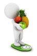 3d white people fruit diet