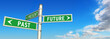 signpost PAST, PRESENT & FUTURE