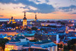 Evening scenery of Tallinn, Estonia