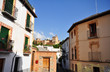 view on Alhambra from Albaycin, Granada, Spain