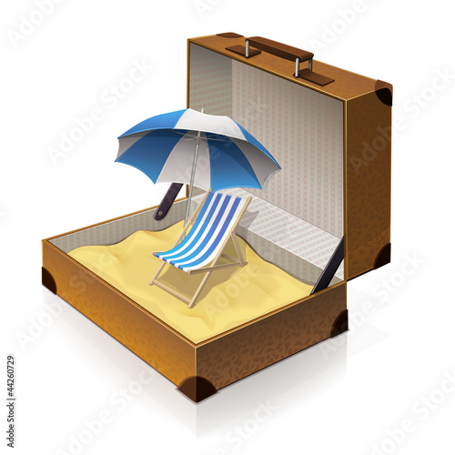 Vector: Destination plage ! Destination plage !