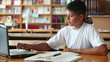 schoolboy in the library 1