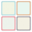 Cute Retro Framed Icon Set
