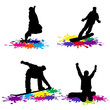 Vektor: snowboarding grunge vector illustration snowboarding grunge vector illustration