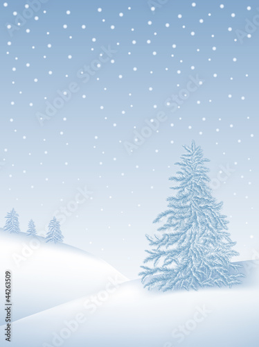 Vektor: winter landscape winter landscape