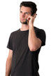 Photo: Young Man talking on the phone Young Man talking on the phone