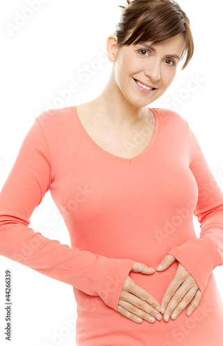Photo: frau hand bauch frau hand bauch