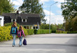 Children going to school