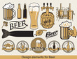 set of design elements for beer