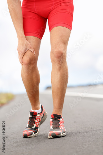Photo: Knee pain - running sport injury Knee pain - running sport injury
